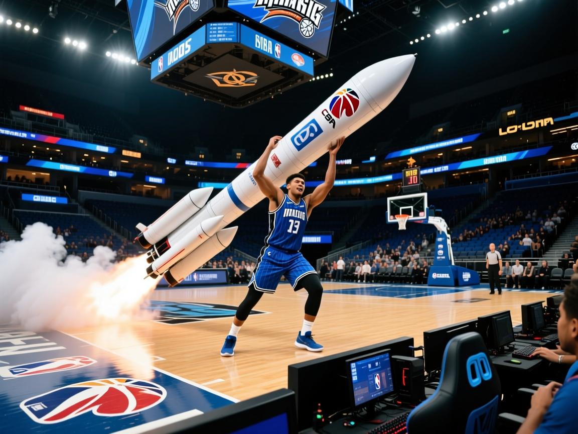 火箭大胜魔术，取得九连胜